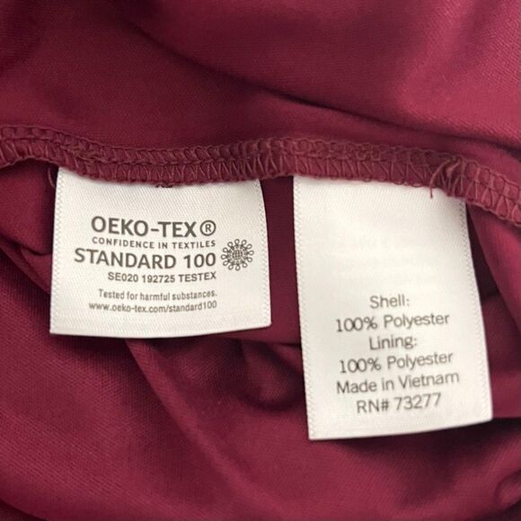 LC Lauren Conrad Maroon Floral Boho Top Size S - Picture 4 of 5